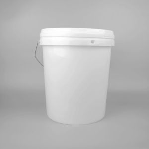 Plastic Five Gallon Pails with Handle and 20 Liter Capacity 2.2 Lbs Weight
