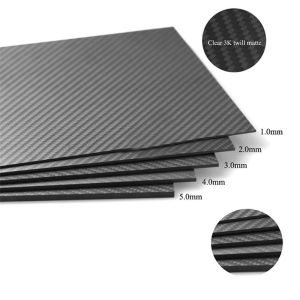 High Temp Plain Weave Carbon Fiber Board Sheet Matt High-End Imported Raw
