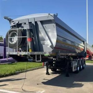 35 Cubic Meter U Shape 60 Tons Hydraulic Rear Unloading Heavy Duty Dump Truck