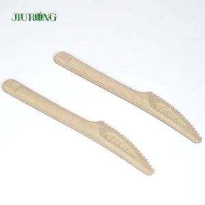 Custom Biodegradable Disposable Cutlery Sugarcane Bagasse Knife Fork Spoon