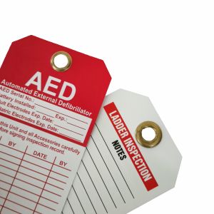 Customizable Durable Waterproof Plastic Safety Tag Warning Tag