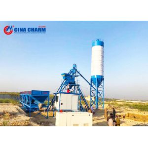 Portable Ready Mix PLD800 HZS25 Concrete Batching Mixing Plant