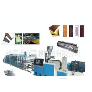 Advanced PP PE Wood Plastic Plastic Profile Extrusion Machine With PLC Control