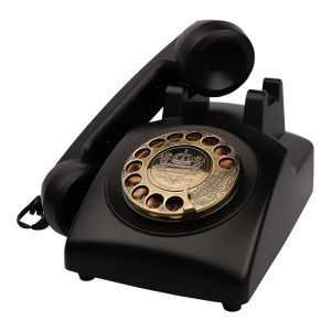 Black Corded Landline Phone Vintage Wall Phone With Recording Function