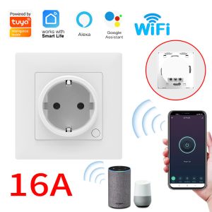 Cheap Mtering Zigbee Wall Socket Intelligent 16A Smart Socket for sale