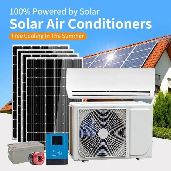 Quality Soonest Split 12000 Btu AC DC Solar Air Conditioner Heating Solar Multi Zone Air Conditioner Grid Solar AC Air Conditioner wholesale