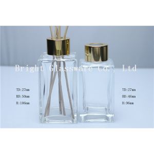 Custom Made Glass Perfume Bottle With Knob Lid