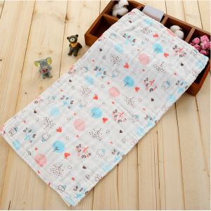 Natural 40S Cotton Bamboo Swaddle Blanket For New Born Breathable