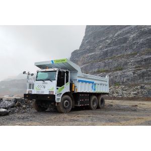 95 Ton Electric Mining Truck with FAST 4-speed AMT Transmission and Meets EPA