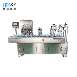 Semi-Automatic Lotion Bottle Filling And Capping Machine With Multiple Size