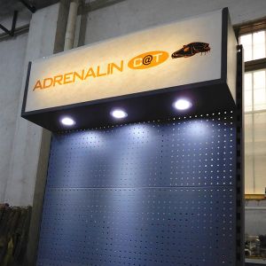 Fashionable 375mm Depth 1030mm Length Pegboard Wire Shelf With Hook