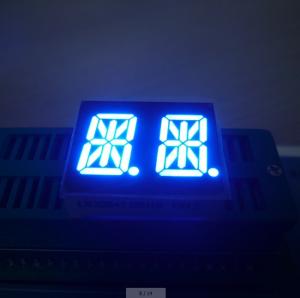 Cheap 0.54&quot; Alphanumeric LED Display Dual Digit 2 X 7 Segment Common Anode Ultra Bright Blue for sale