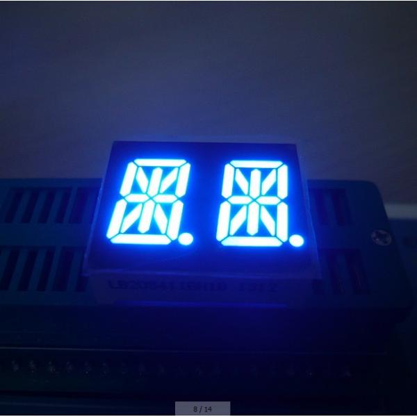Quality 0.54" Alphanumeric LED Display Dual Digit 2 X 7 Segment Common Anode Ultra Bright Blue wholesale