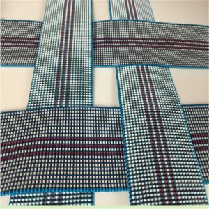 50mm Blue Sofa Elastic Webbing PE Chinese Rubber Yarn Material