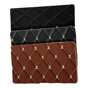 1.8m Width Quilted Pvc Synthetic Leather With Sponge And Xpe Foam For Car Mat
