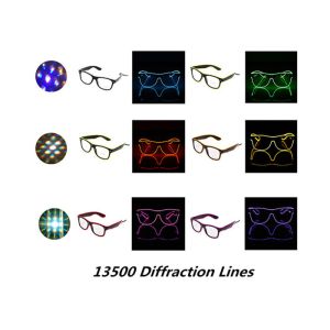 El Wire Glow Led DJ Bright Light Safety Light Up LED flashing Diffraction