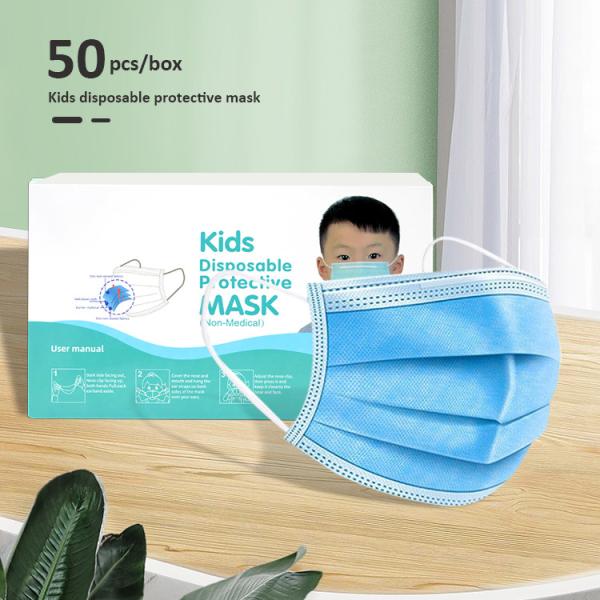 3 Layer Children's Disposable Face Masks Excellent Bacterial Filtration