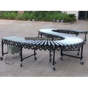 Flexible Expandable Motorized Roller Conveyor,Powered Roller Conveyor