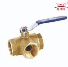 yomtey brass three-way   ball valve