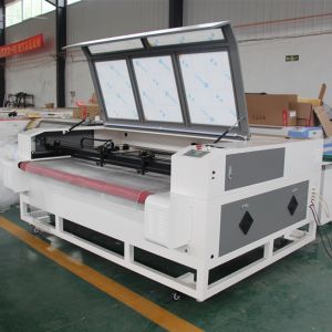CNC leather laser engraving cutting machine 1610 fabric cut with auto feeding