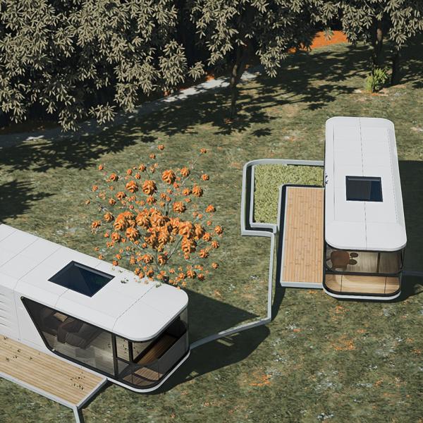 Prefabricated Apple Capsule Container Portable Outdoor Eco Capsule Room For