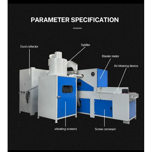 PLC Plastic Deburring Machine Automatic Sandblasting Machine