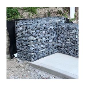 Blue Yellow Galfan Welded Gabion Basket Retaining Wall Wire with Galvanized Iron