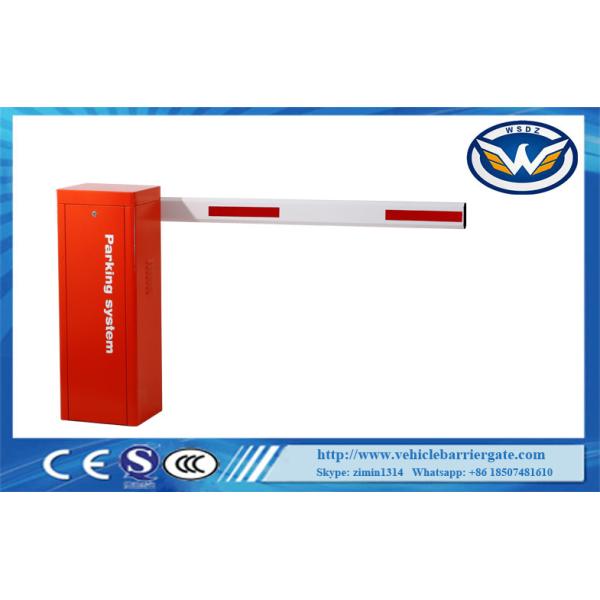 Quality LED Light Arm Heavy Duty AC Motor Security Boom Gate For Parking Lot System wholesale
