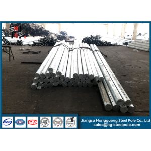40 - 60FT Octagonal Steel Pole Electrical Power Galvanized Pole Longlife Time