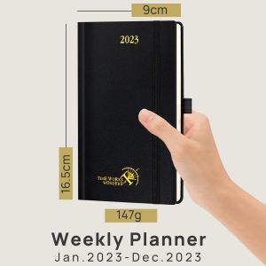Customization Student Weekly Planner 2023 Hard Cover 4.25X6.75In