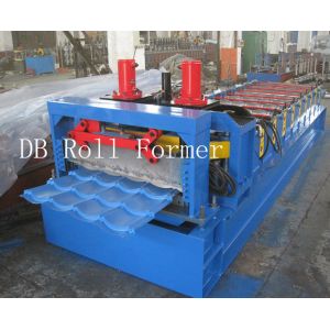 Steel Tile Roll Forming Machinery 5.5KW With Hydraulic Control System