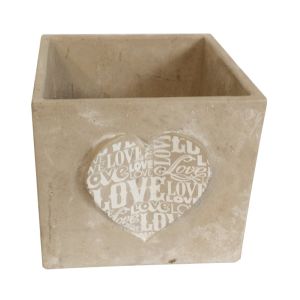 China S057CM Cube Shape Cement Garden Planters Cement Plant Pots With CE / GS Approved on sale