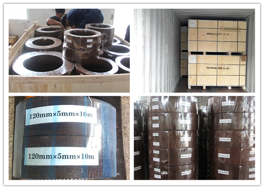 Friction Woven Brake Lining Material / Light Truck Brake Lining Roll Parts