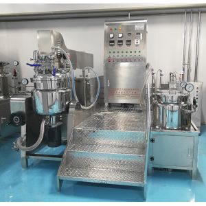 200 Liter Vacuum Emulsifier Mixer 540kg with heating function