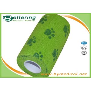 Dog paw printing Veterinary Non Woven Self Adhesive Flexible Wrapping Bandage