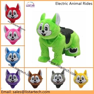 Electric Animal Ride-on Toys,Coin/Non-coin Operated System With Music Box and Light
