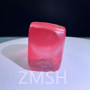 Paparacha sapphire raw gemstone lab-made orange pink sapphire gemstone Mohs