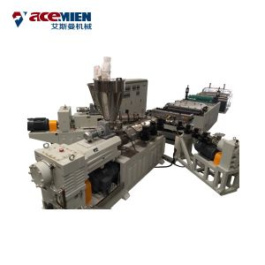 Cheap PVC Glazed Plastic Roof Tile Making Machine Customized Voltage with PVC/ASA for sale