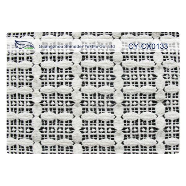 Quality 120cm Width Embroidered Lace Fabric , Fancy Lace Fabric CY-CX0133 wholesale
