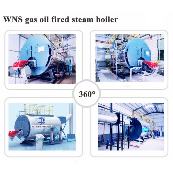 1 Ton Gas Oil Heating Steam Boiler Equipment Full Automatic Horizontal For Hotel