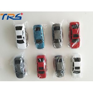 1:50 scale ABS plastic model painted light car with LED for HO scale model train