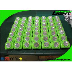 15000 Lux Mining Cap Lights PC ABS Material OLED Screen With Transparent Body