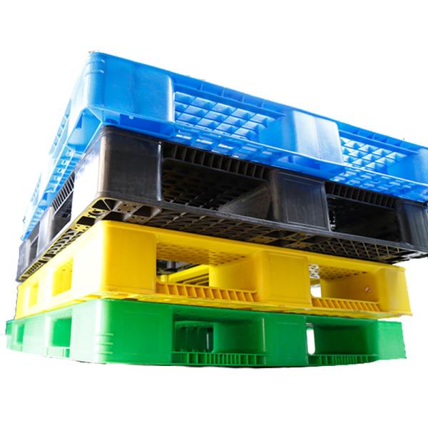 Quality 5 Ton Forklift Plastic Pallet Black Injection Moulded Plastic Pallets wholesale