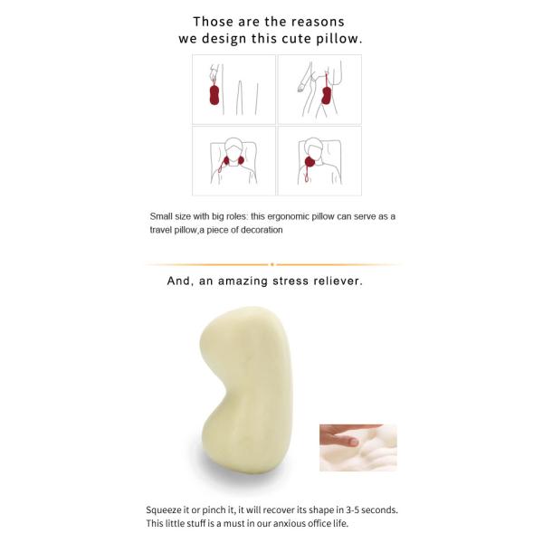 Memory Foam Travel Neck Pillow Cute Ergonomic Orthopedic Car Office Camping Applied
