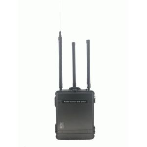 Cheap Portable Bomb Disposal Equipment , Full Frequency Range Radio Frequency Jammer System for sale