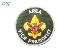Cheap Logo Custom Boy Scout Patches , Army Green Color Custom Military Patches With Letter for sale