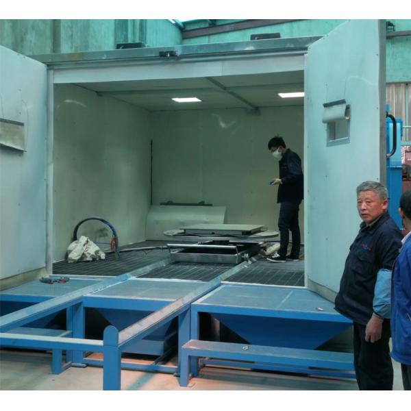 Quality Small Shot Blasting Booth No Foundation Pit , Shot Blasting Room For Light Duty Job wholesale