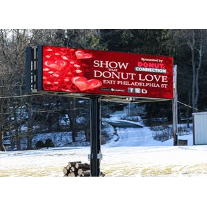 Outdoor P6 Large Led Screen Advertising Billboards With 3 Years Warranty