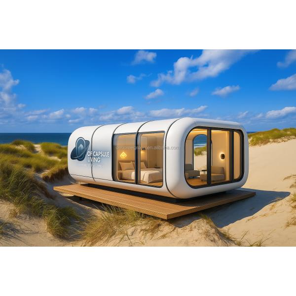 Luxury Prefabricated Modular Houses Holiday Resort Hotel Windproof Apple Cabin Capsule House
