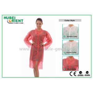 Cheap Unisex MP Tyvek Disposable Visitor Coats With Snaps for sale